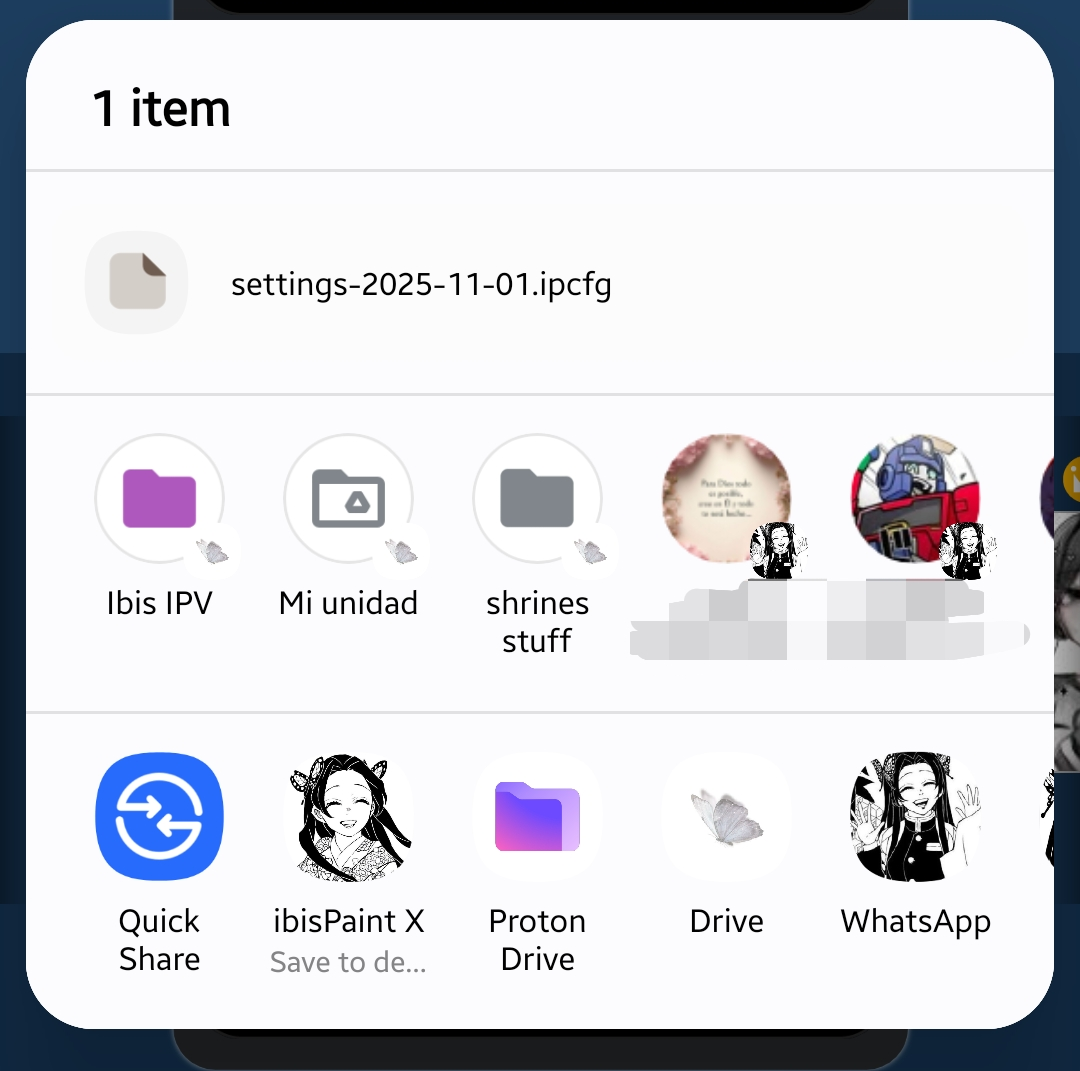 Configuration export