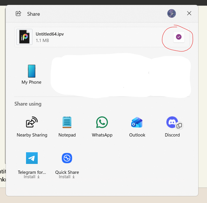 pc export, copy file option